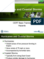 Hurricanes and Coastal Storms: CERT Basic Training Hazards