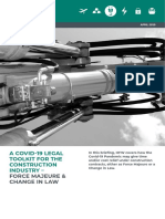 A Covid-19 Legal Toolkit For The Construction Industry - : Force Majeure & Change in Law