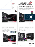 ASUS MOTHERBOARDS ABRIL 2019