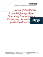 Coronavirus (COVID-19) Local Highways Safe Operating Procedures - Protecting Our Workforce Guidance Document