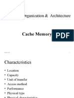 Computer Organization & Architecture: Cache Memory