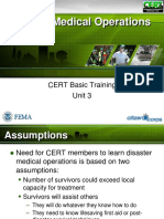 Disaster Medical Operations: CERT Basic Training Unit 3