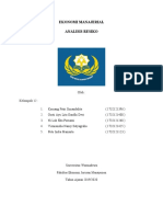 Ekonomi Manajerialanalisis Resiko KLP 12