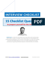 Interview Checklist: To Prepare Yourself For The Interviews