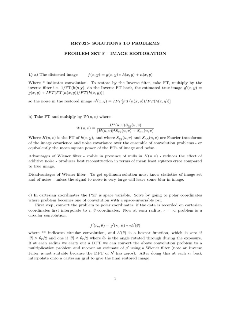 12 Rry025 07 Jan material Ii 07 Jan Probf08 Sol Convolution Discrete Fourier Transform