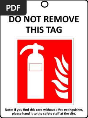 Fire Extinguisher Inspection Tag