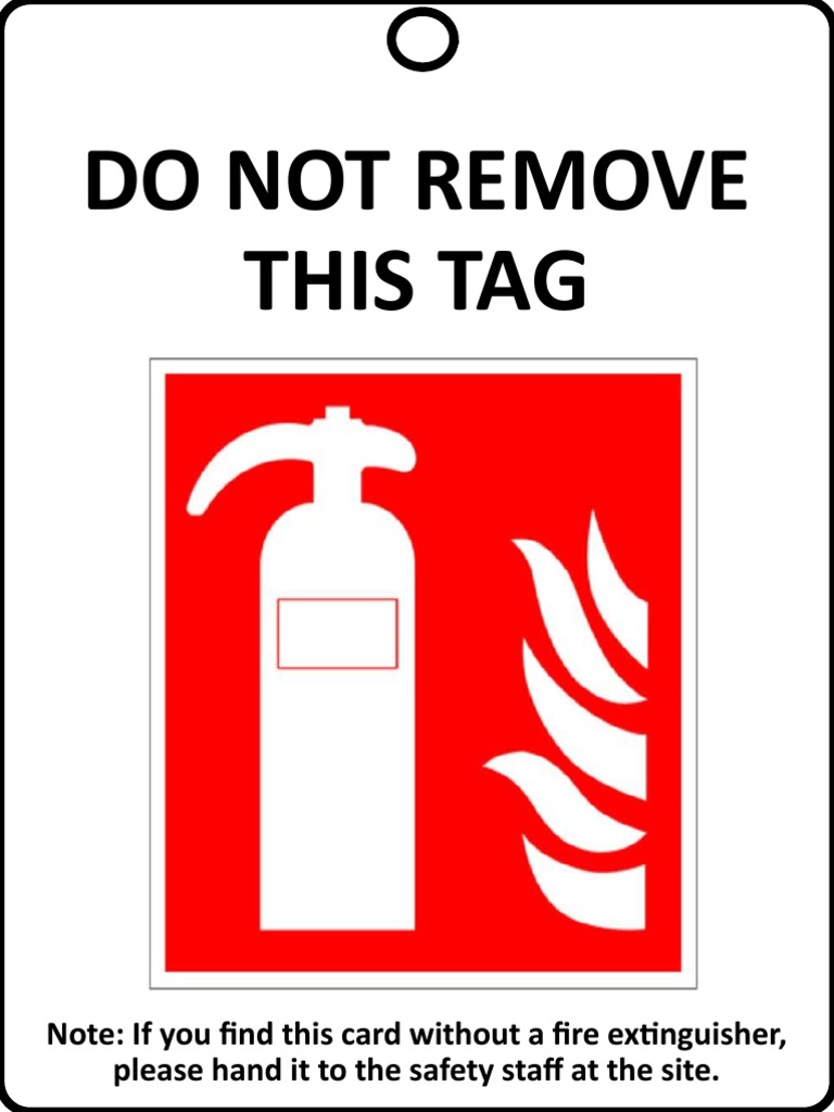 Fire Extinguisher Inspection Tag PDF