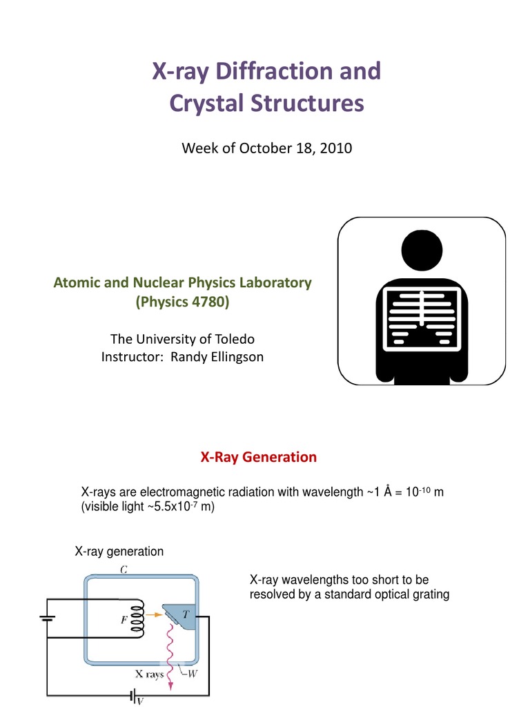 X-Ray Diffraction and Crystal Structures | PDF | X Ray Crystallography ...