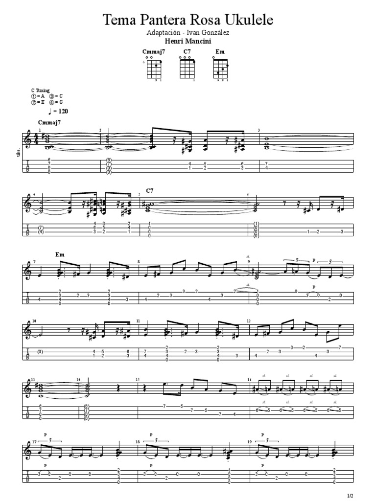 Pantera Rosa Ukulele Tabs Guide | PDF