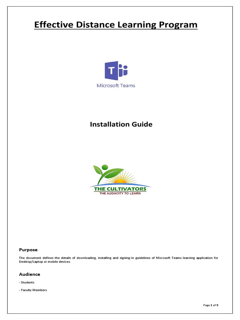 Microsoft Teams Setup for Education | PDF | Mobile App | Password
