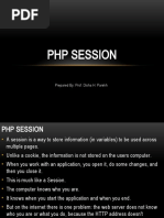 PHP Session: Prepared By: Prof. Disha H. Parekh