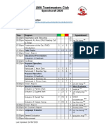 LMA ETM SpeechCraft 2020 Agenda