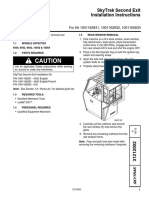 Caution: Skytrak Second Exit Installation Instructions