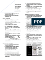 URINARY CRYSTALS Notes