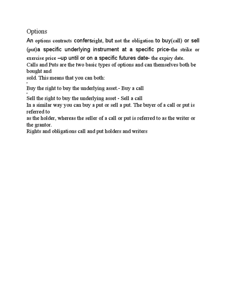 Options Basics for Investors | PDF