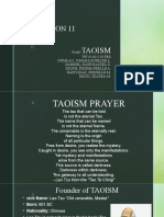 Ceu Religion 11: Taoism