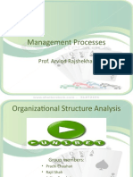 Analyzing Management Processes and Organizational Structure at an Online Gambling Company