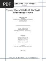 Veracity Effect of COVID-19 The World and The Philippine Nation