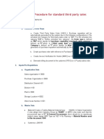 Business Process Procedure For Standard Third Party Sales: by Gopal Reddy, Wyvil Systems Inc