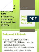 Implementing Guidelines On The Revised SBM Framework, Assessment Process & Tool (APAT)