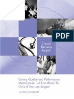 Driving Quality and Performance Measurement - A Foundation For Clinical Decision Support - NQF