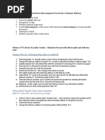 Key Process Steps Covered by Intercompany Process For Customer Returns