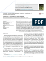 A Model For Assessing The Layout Structural Complexity of Manufacturing Systems