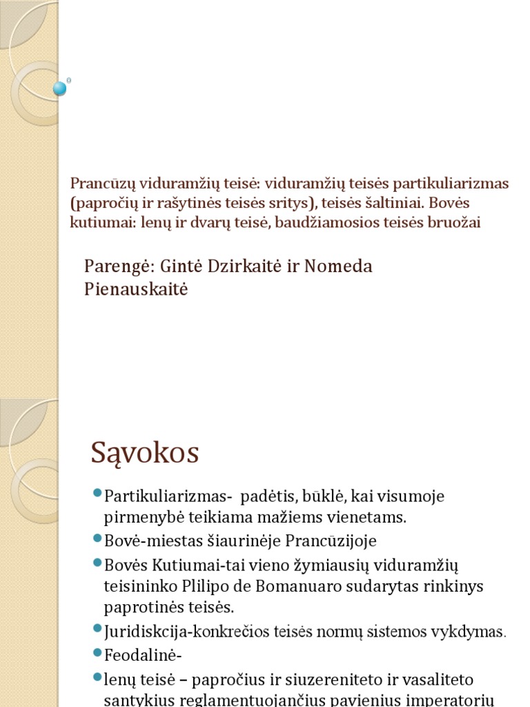 Prancuzu Viduramziu Teise | PDF