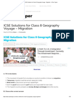ICSE Solutions For Class 8 Geography Voyage - Migration - A Plus Topper