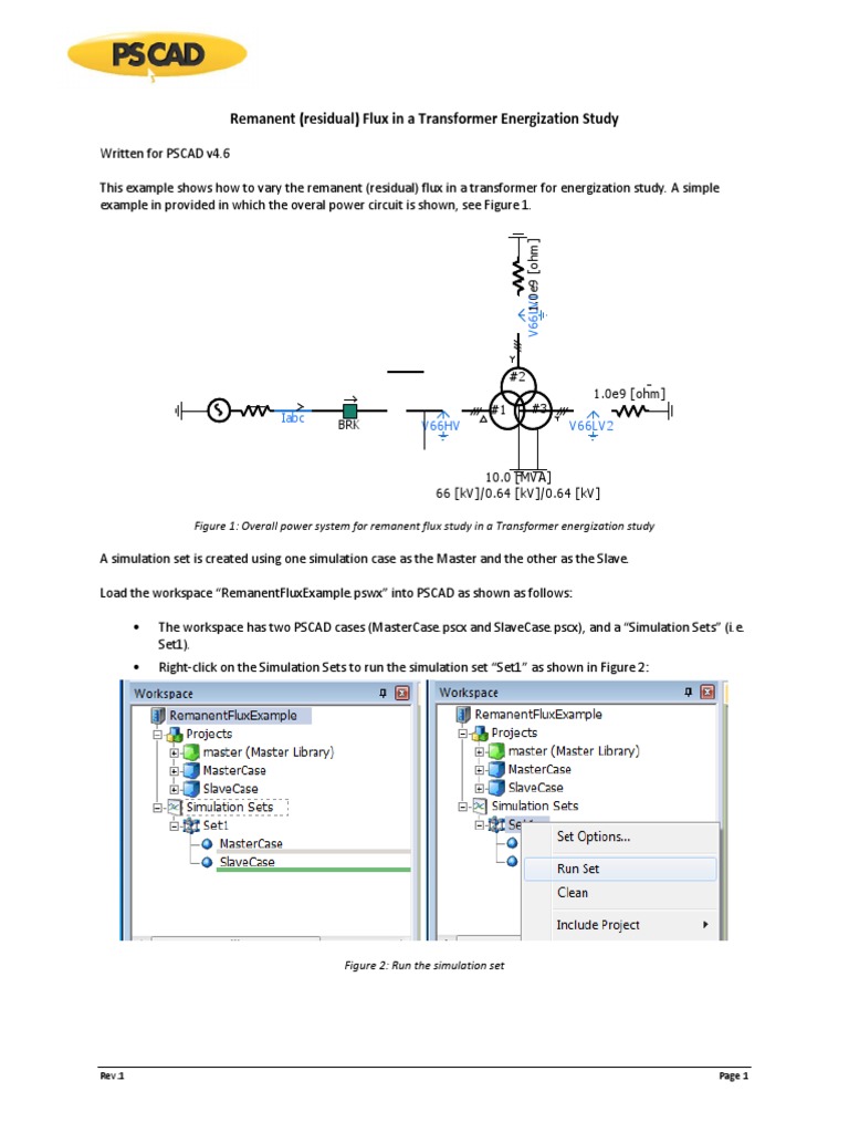 Remanent (Residual) Flux in A Transformer Energization Study | PDF ...