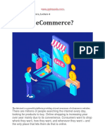 Lecture 4 What is eCommerce