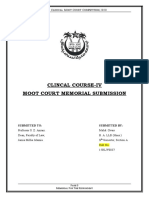 Clincal Course-Iv Moot Court Memorial Submission: J C M C C, 2020