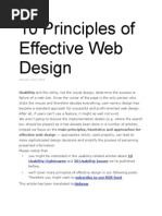 Download 10 Principles of Effective Web Design 2008 by Darrell SN4645904 doc pdf