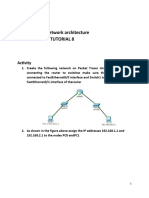 Network Architecture Tutorial 8: Activity