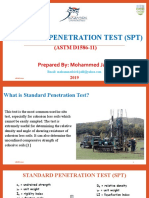 Standard Penetration Test (SPT) : (ASTM D1586-11)