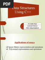 Data Structures Using C++: Ms - Akhila Shaji Assistant Professor SSM College, Rajakkad