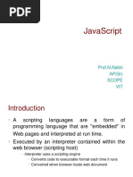 Javascript: Prof.N.Nalini Ap (SR) Scope Vit