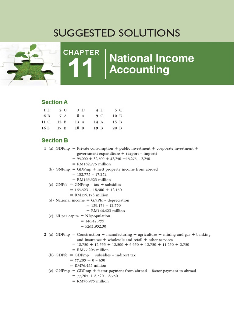 Suggested Solutions - Chapter 11 | PDF | Subsidy | Measures Of National ...