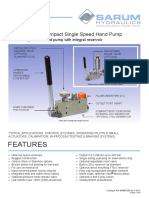 Features: Micropac® MC Compact Single Speed Hand Pump