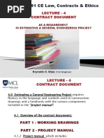 CE181 CE Law, Contracts & Ethics: Lecture - 4 Contract Document