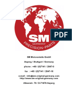 SM Motorenteile GMBH Asperg / Stuttgart / Germany Phone: +49 / (0) 7141 / 2047-0 Fax: +49 / (0) 7141 / 2047-16 Alleenstr. 70 / D-71679 Asperg