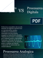 Procesarea analogica versus procesarea digitala
