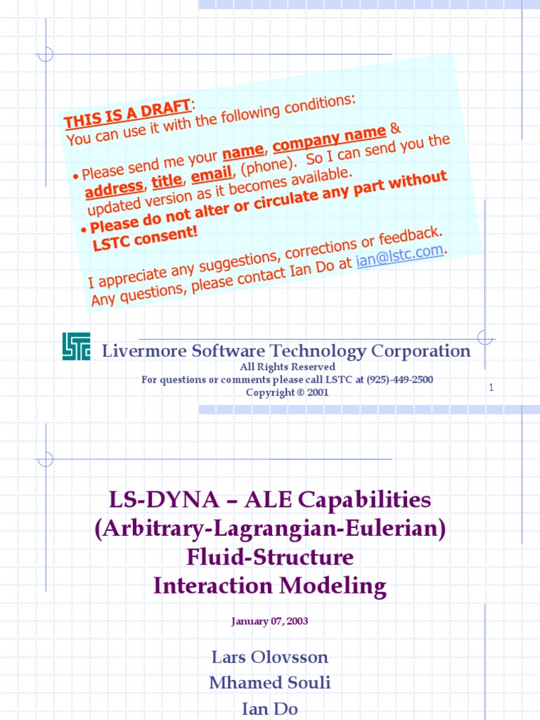 パソコンテキスト Lsdyna Fsi | PDF | Continuum Mechanics | Stress (Mechanics)