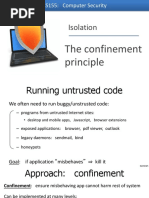 Isolation: The Confinement Principle