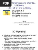 Computer Graphics Using Opengl, 3 Edition F. S. Hill, Jr. and S. Kelley