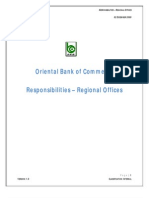 Oriental Bank of Commerce Responsibilities - Regional Offices