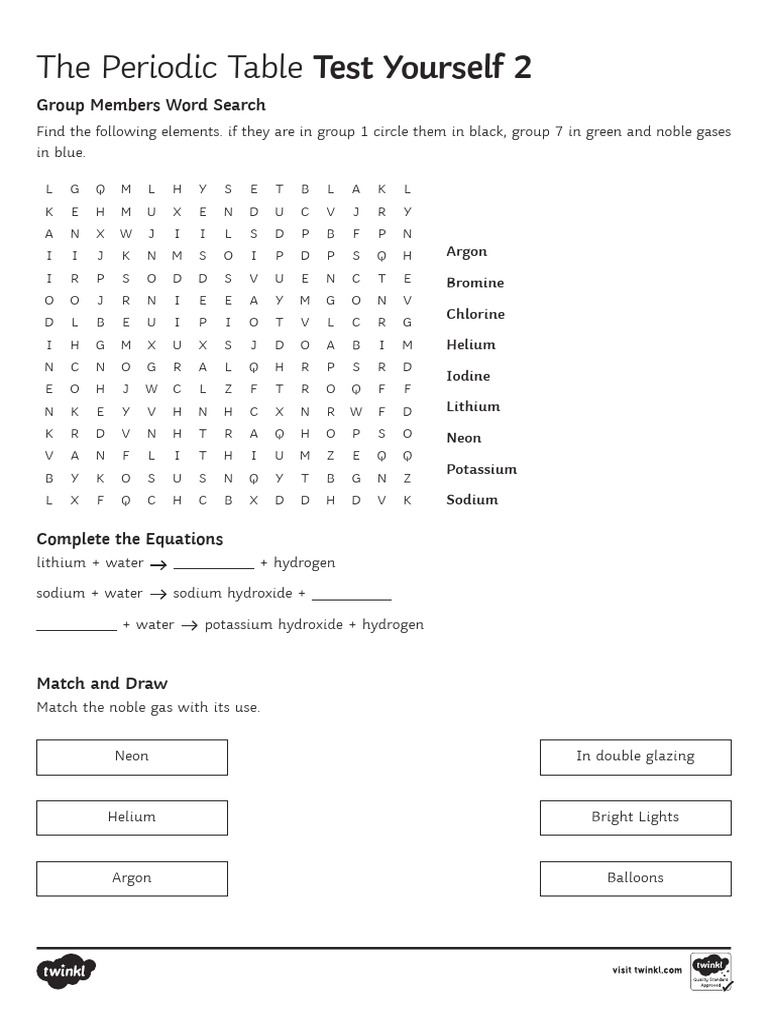 Test Yourself 2 Pdf Chemical Industry Industrial Gases