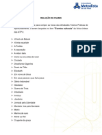 Relação de Filmes PDF