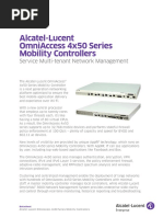 Alcatel-Lucent Omniaccess 4X50 Series Mobility Controllers: Service Multi-Tenant Network Management