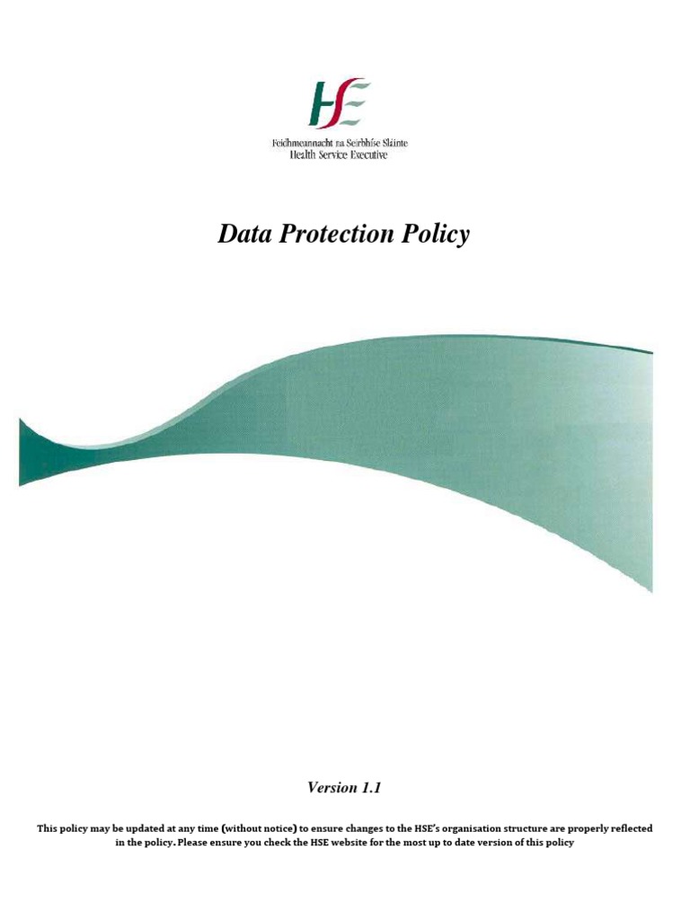 HSE Personal Data Protection Policy | PDF | Information Privacy ...